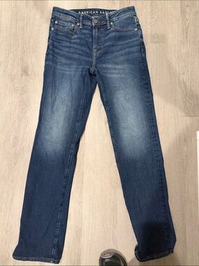 American Eagle Outfitters Men's Faded Indigo Straight Jeans
